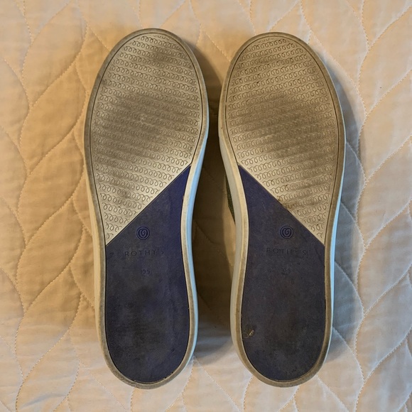 ROTHYS HTF RETIRED SAFARI OLIVE GREEN SLIP ON SNEAKERS SIZE 10.5 💚💚💚 - Picture 4 of 6